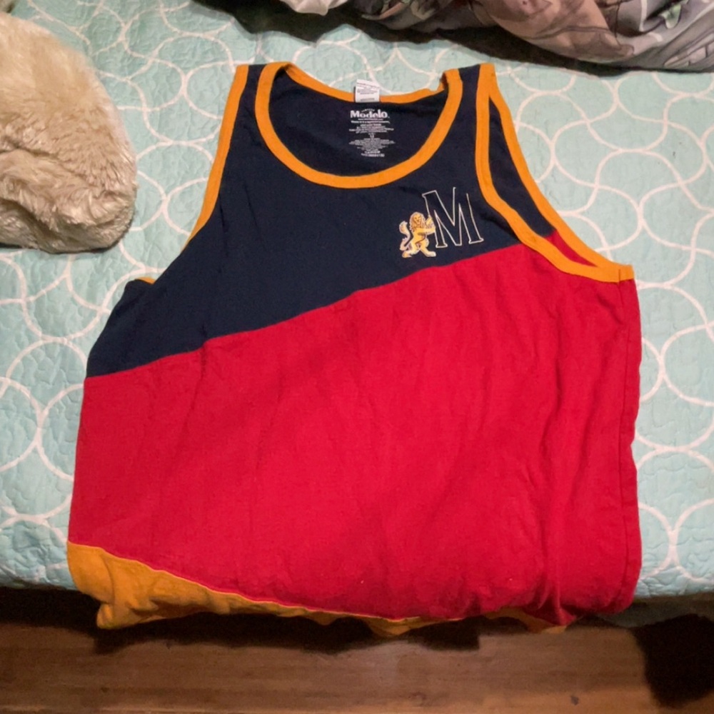Modelo Men's Tank Top in Red, Navy, and Yellow
